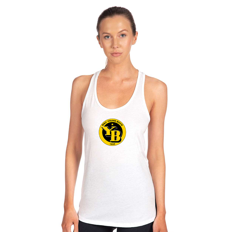 Women's Young Boys Soccer Next Level Ideal Racerback Tank